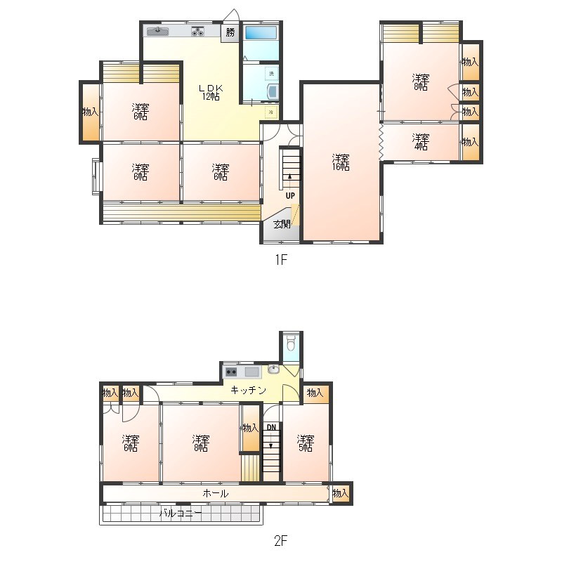 筑西貸家１ 間取り