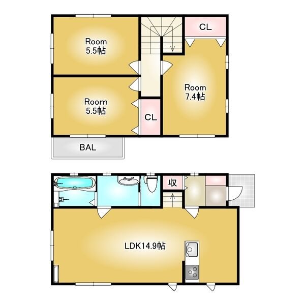 アーバンミニタウン　B 間取り