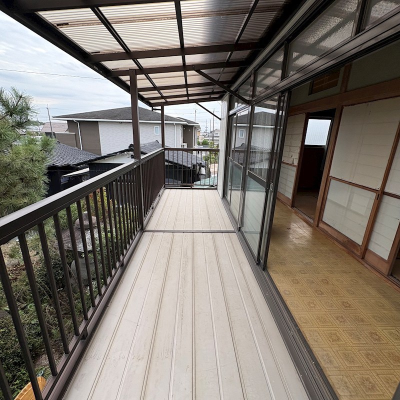 筑西貸家１ ベランダ