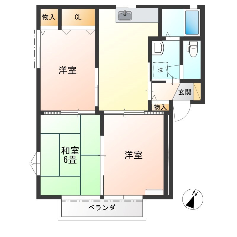 ラフォーレいずみ野A棟 間取り図