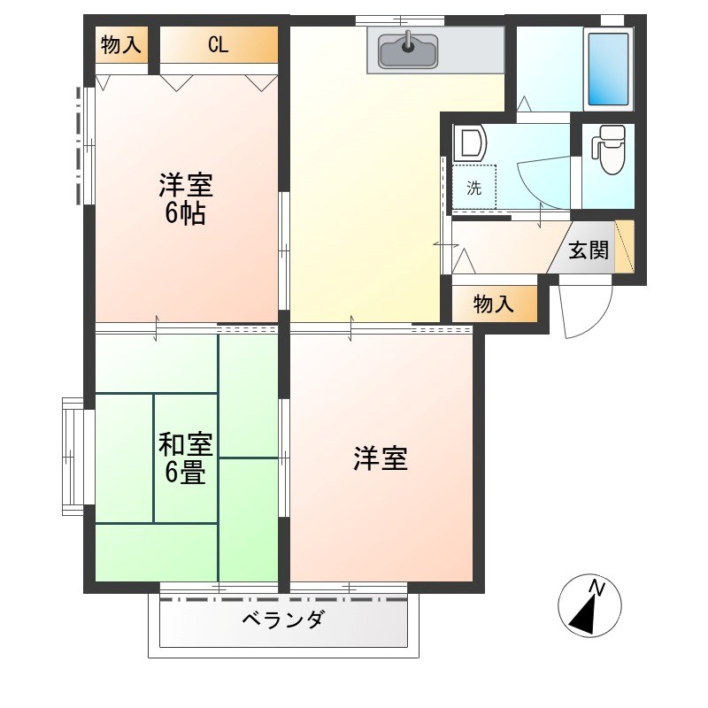 ラフォーレいずみ野A棟 間取り図