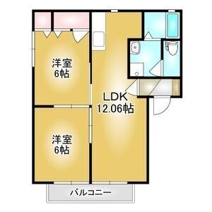 ドリーム・カム・ハウスB 202号室 間取り