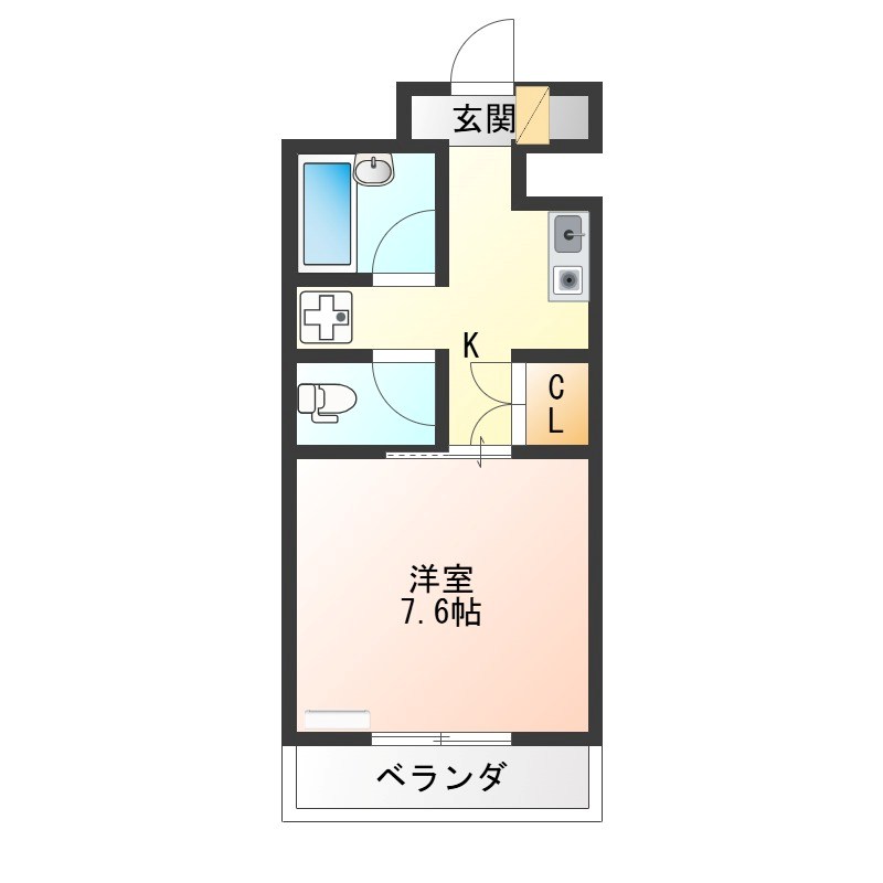 久保井マンション 303号室 間取り