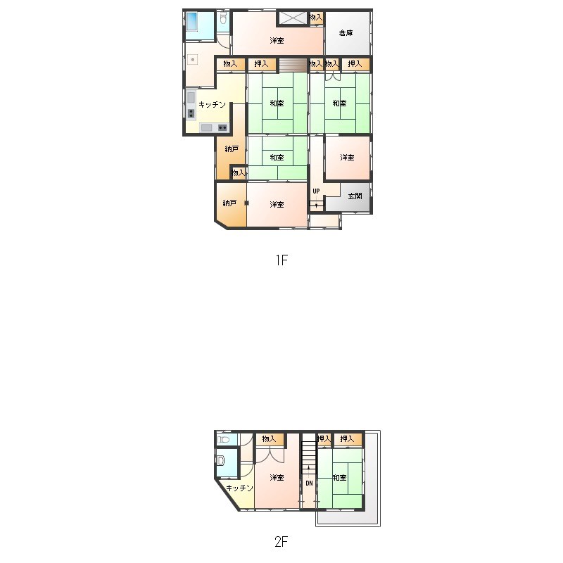 桐生市堤町戸建 間取り
