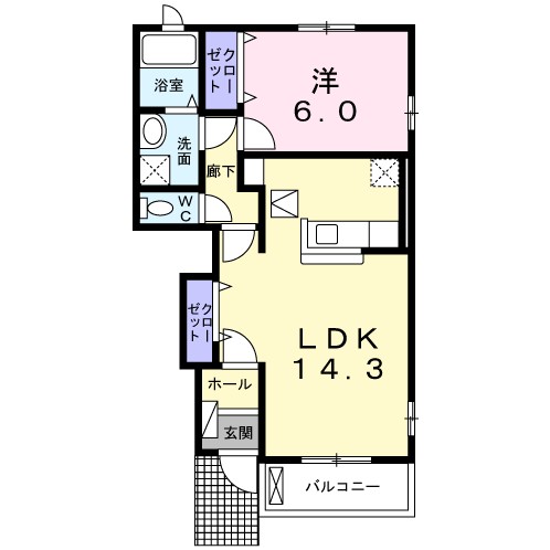 リュクセル弐番館 102号室 間取り
