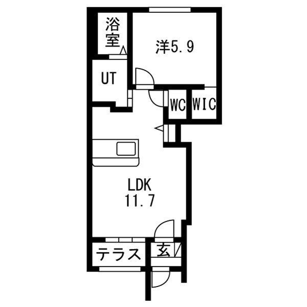 MSS清住台 103号室 間取り