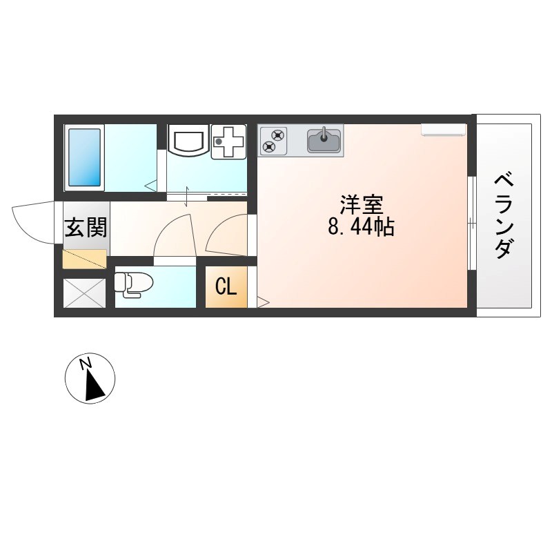 大島マンション7 302号室 間取り