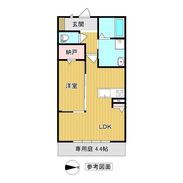 Kilele 102号室 間取り