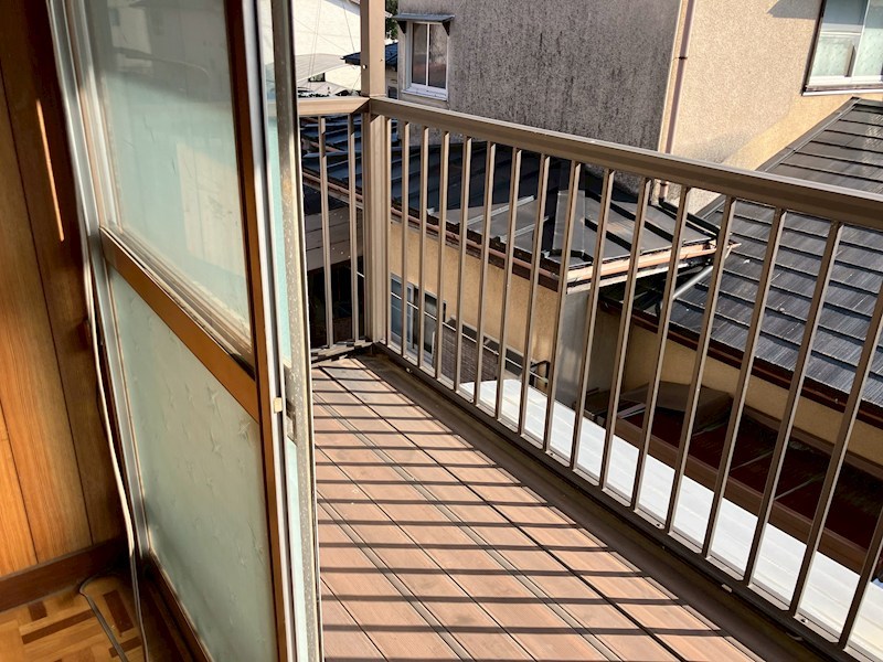 上古山貸家 ベランダ