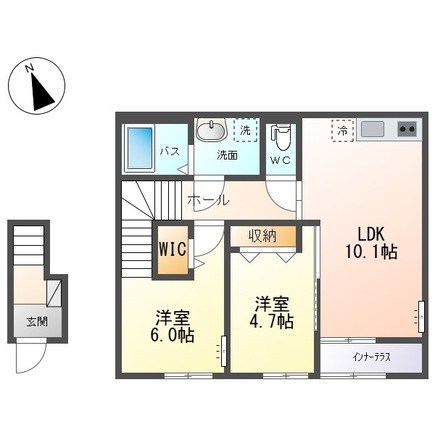サンエリーハイム 203号室 間取り