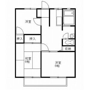 ハイツファミール 201号室 間取り