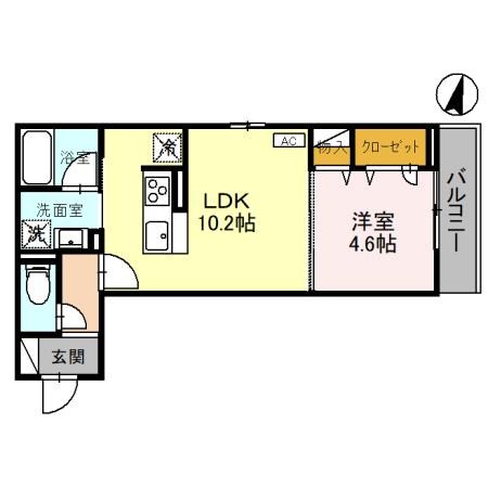 TORISIAS宿郷 301号室 間取り