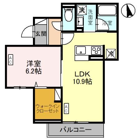 TORISIAS宿郷 205号室 間取り