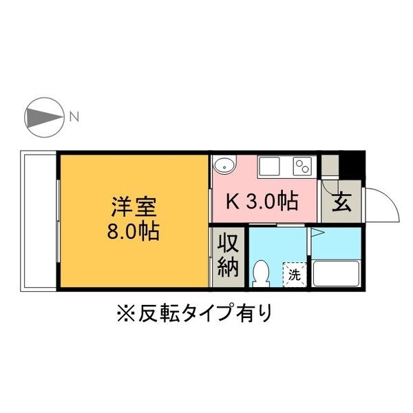 サポネットみね 107号室 間取り