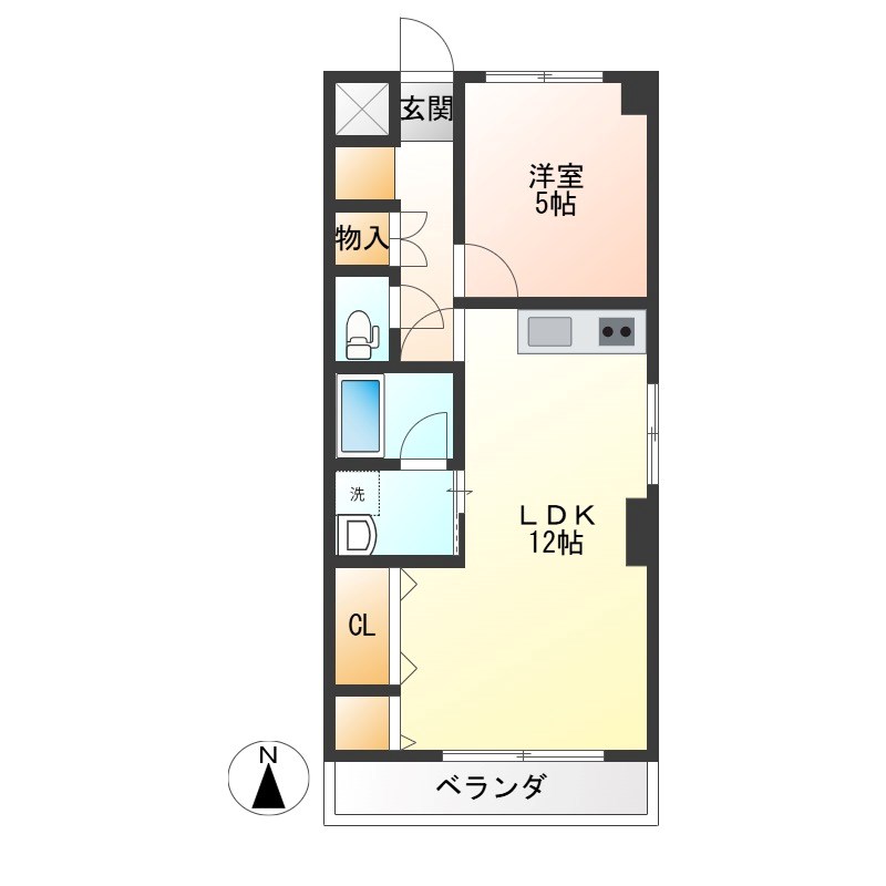 セントラル　ステージ 401号室 間取り