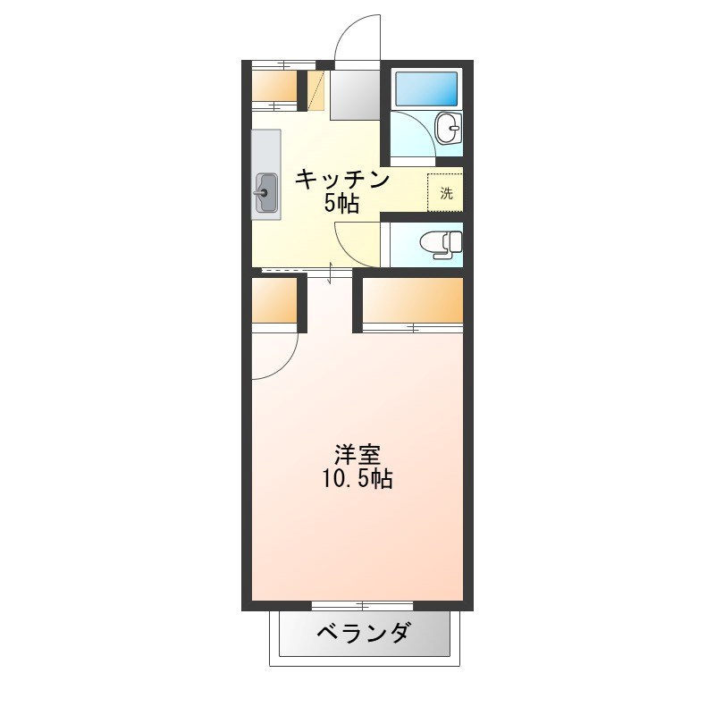 TOYOUKEハイツ 205号室 間取り