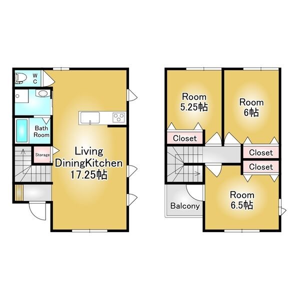 321Ave.　B 間取り