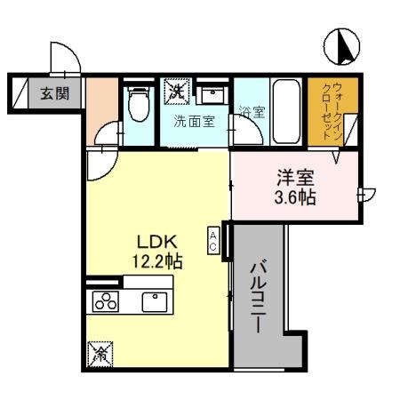 D-GLANZ宿郷 201号室 間取り
