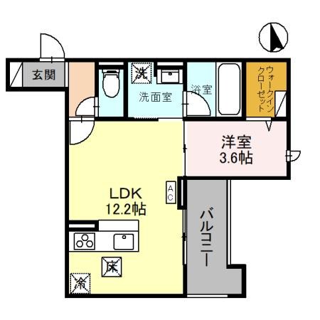 D-GLANZ宿郷 101号室 間取り