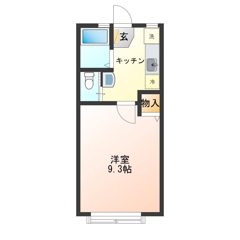エスポワールⅠ 間取り図
