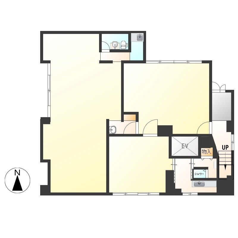 桜二丁目ビル 1F号室 間取り