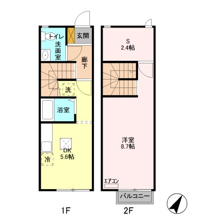 エクレール皐月 103号室 間取り