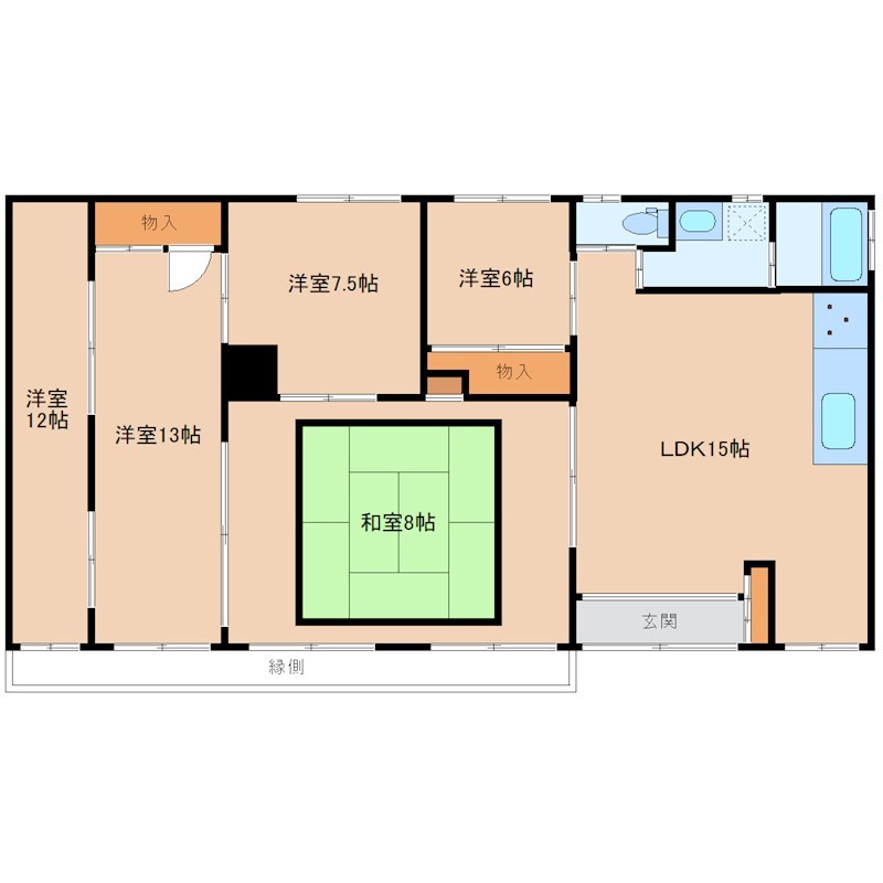 矢板市中店舗付戸建 間取り