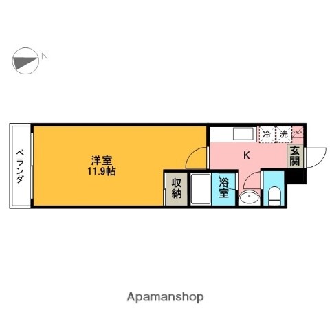 ライブスクエア竹林  302号室 間取り