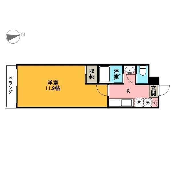 ライブスクエア竹林  603号室 間取り