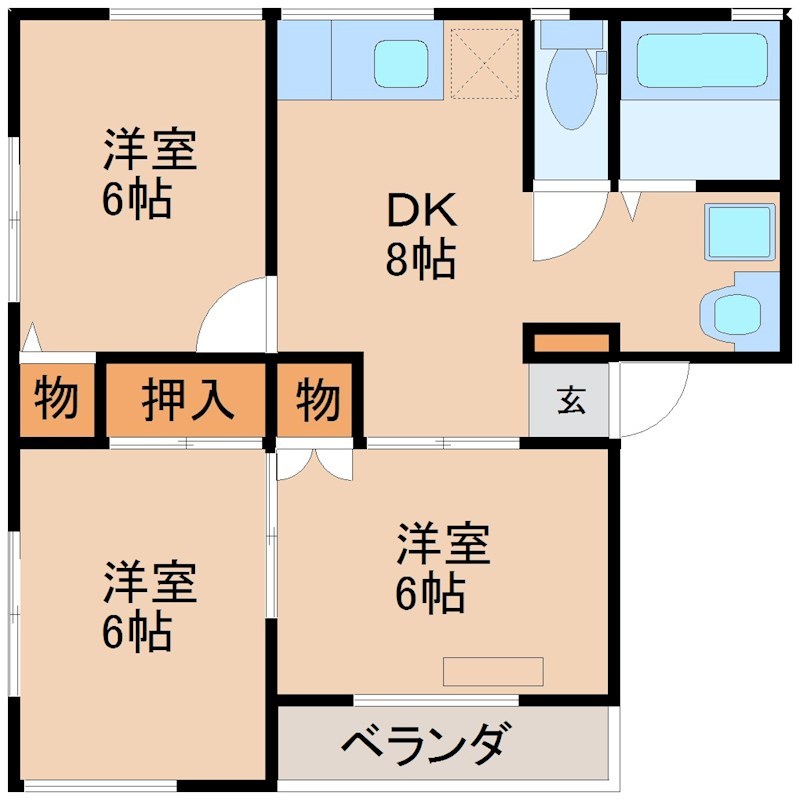 ホリディハイツ 201号室 間取り