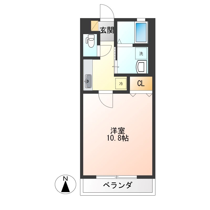 レトア篠崎 202号室 間取り