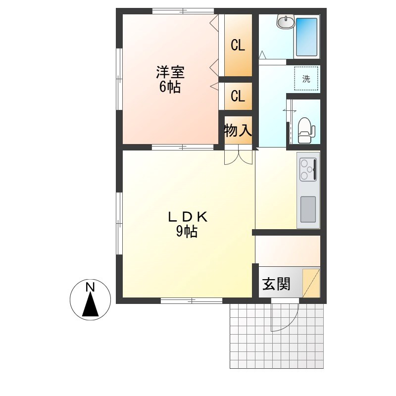 トーレンス 101号室 間取り