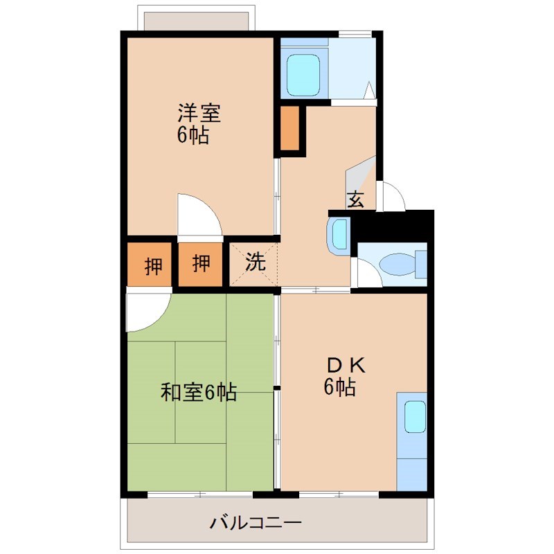 エトワール今泉 103号室 間取り