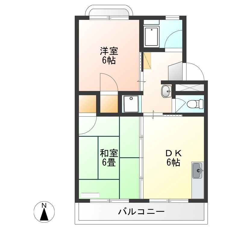 エトワール今泉 103号室 間取り