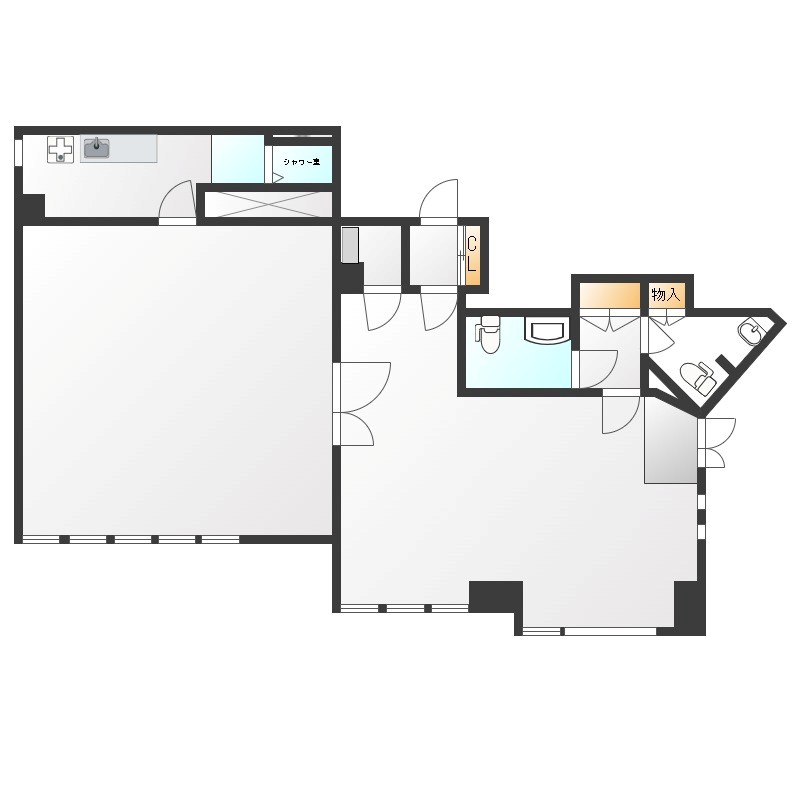 クローバー第1ビル 1F号室 間取り