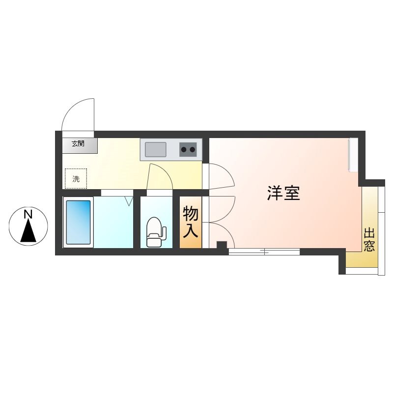 イーグルハウス 303号室 間取り