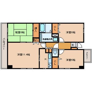 ROYAL RAISIN 113号室 間取り