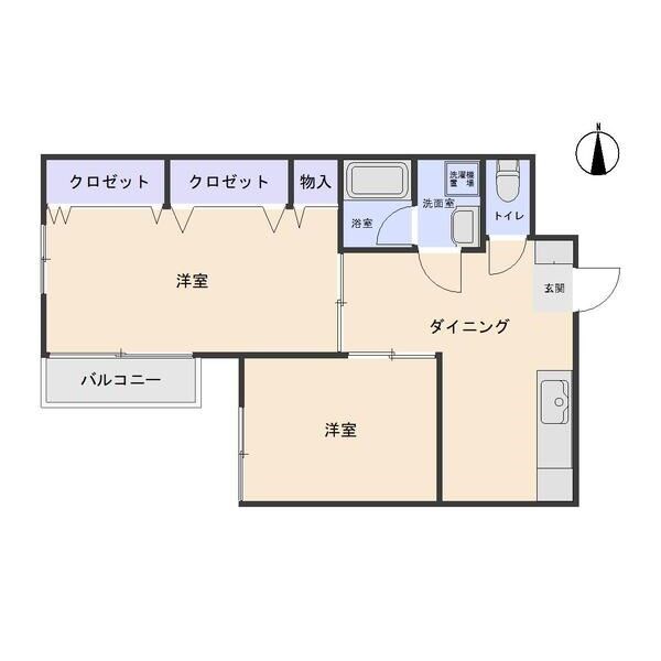 グランドハイツダイケー 311号室 間取り