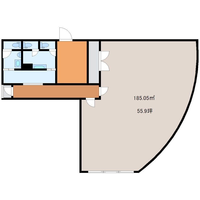 今宮貸店舗・事務所 1号室 間取り