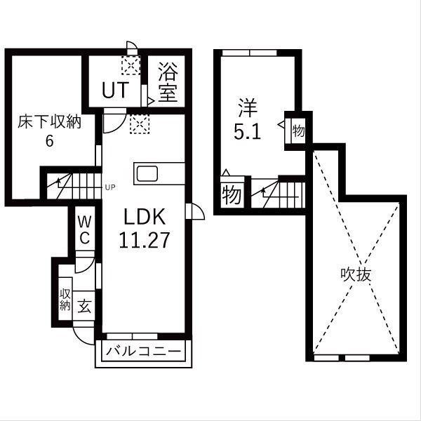 リベルタ 105号室 間取り