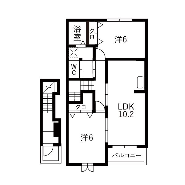 アニメート・ヴィラF 203号室 間取り