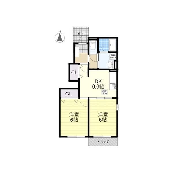 アニメート・ヴィラE 101号室 間取り