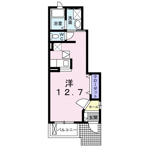 カーサ・フェビアン 103号室 間取り