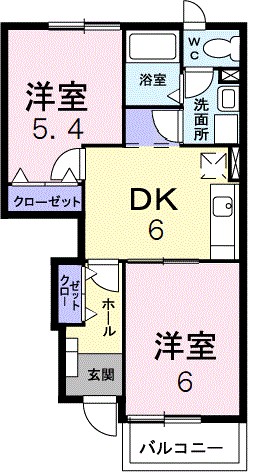 リオ・ビエント 103号室 間取り