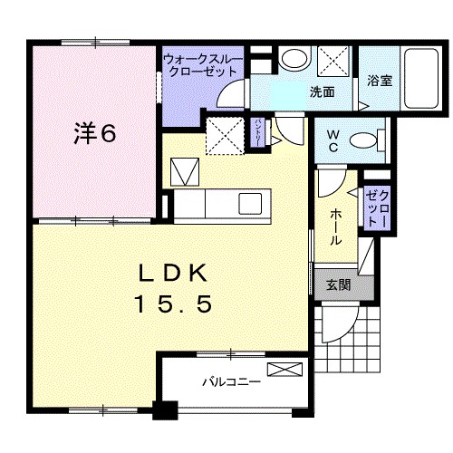 シャロー・スワンプ 102号室 間取り