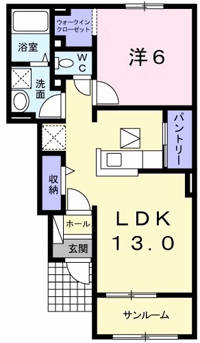 フィオーレ 103号室 間取り