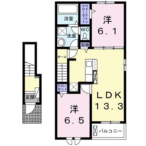 カミーノ　アムレト　Ⅲ 203号室 間取り