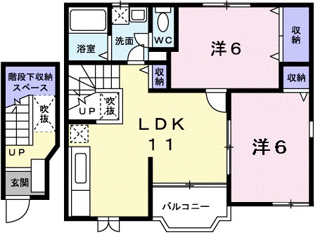 メゾン・ソレイユＡ 202号室 間取り