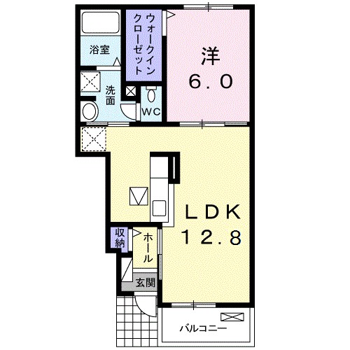 フォーラム 102号室 間取り