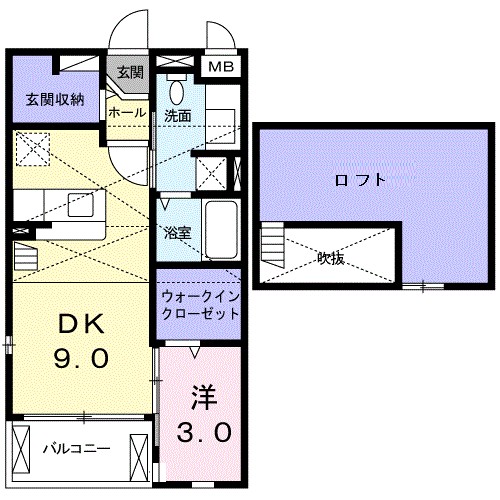 トレ　フラテッリ 203号室 間取り